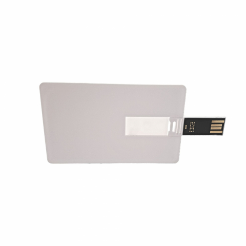 Carcasa USB-01W pentru memorie USB, tip card,din plastic,alb [3]