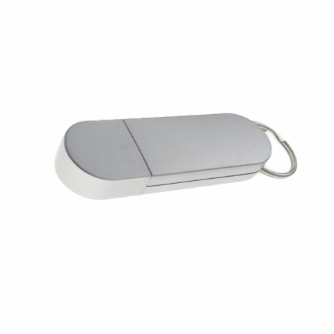 Accesorii memorii USB - Carcasa USB-02 ,pentru memorie USB,cu capac si inel,din plastic,gri