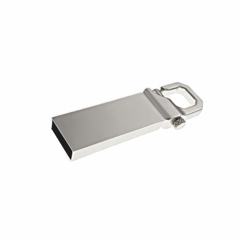 Accesorii memorii USB - Carcasa USB-09 ,pentru memorie USB, din metal , tip breloc cu carlig de prindere, argintie