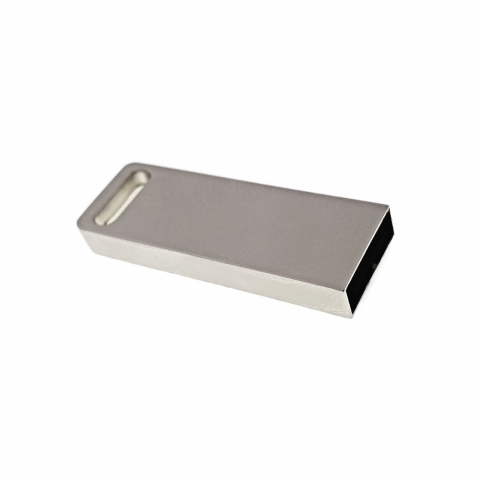 Accesorii memorii USB - Carcasa USB-10 ,pentru memorie USB, din metal, argintie