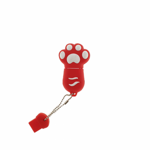 Accesorii memorii USB - Carcasa USB-11R ,pentru memorie USB, figurina din cauciuc, rosie