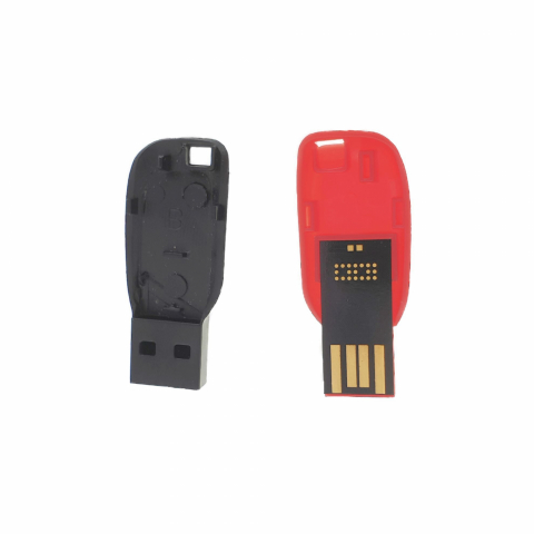 Carcasa USB-14 ,pentru memorie USB, din plastic, rosu si negru [4]