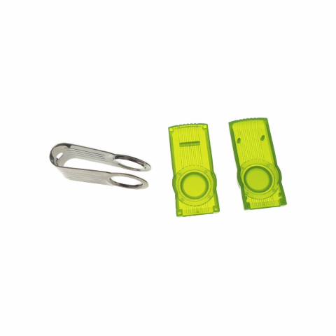 Carcasa USB-15G ,pentru memorie USB,tip rotativ, din plastic si metal, verde si argintie [4]