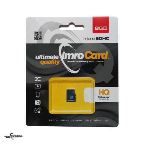 Carduri memorie - Card de memorie Imro 8GB microSDHC clasa 4, viteza citire 4 MB/s