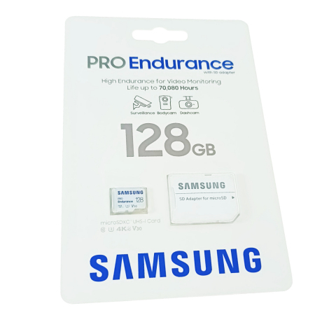 Card microSDXC 128 Gb, Samsung Pro Endurance, U3, V30, 100/40/Mb/s, cu adaptor [4]