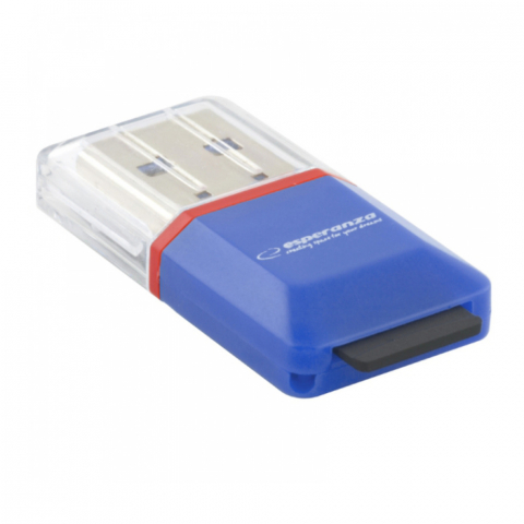 Cititor Carduri USB 2.0 - Card Reader Esperanza EA134B, USB 2.0, cititor extern carduri microSD, 480 Mb/s