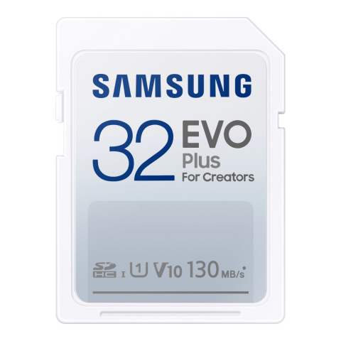 Carduri 32 Gb - Card SDHC 32 Gb, Samsung Evo Plus for Creators, U1, V10, 130Mb/s