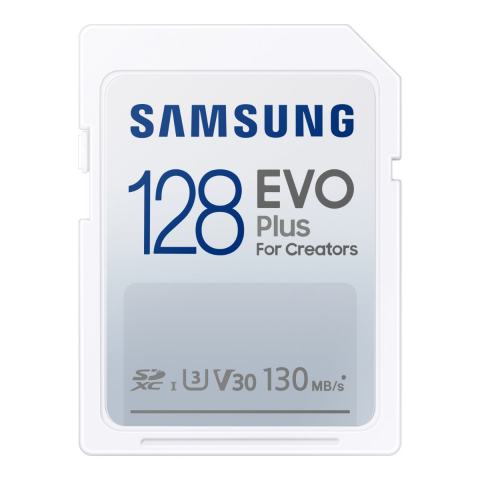 Carduri 128 Gb - Card SDXC 128 Gb, Samsung Evo Plus for Creators, U3, V30, 130Mb/s