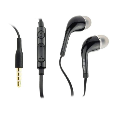 Accesorii smartphone - Casti cu microfon, compatibile cu Samsung, EO-EG900BB G900F GALAXY S5, control pe fir, cablu 110 cm, conector jack 3.5mm, negre