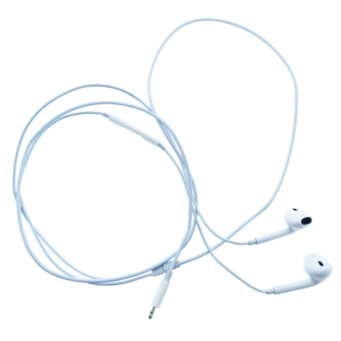 Casti in-ear cu microfon, Fiesta FISEMW20, conector tip Lightning, control pe fir, lungime cablu 120 cm, albe [3]
