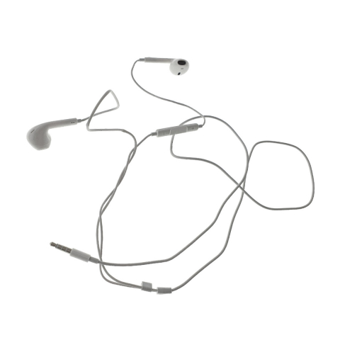 Casti in-ear , cu microfon, pentru telefon, hands-free, control volum pe fir, conector stereo jack 3.5mm, cablu 95cm, albe [9]