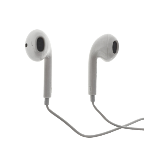 Casti in-ear , cu microfon, pentru telefon, hands-free, control volum pe fir, conector stereo jack 3.5mm, cablu 95cm, albe [7]