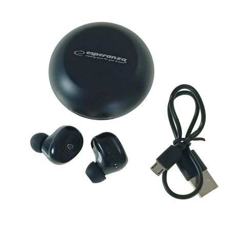 Casti In-Ear wireless TWS, Esperanza Cetus 95834, Bluetooth v.5.0, cu statie de incarcare, negre [4]