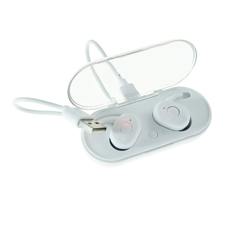 Casti In-Ear wireless TWS, Freestyle 45144, Bluetooth v.5.0, cu statie de incarcare, albe [2]