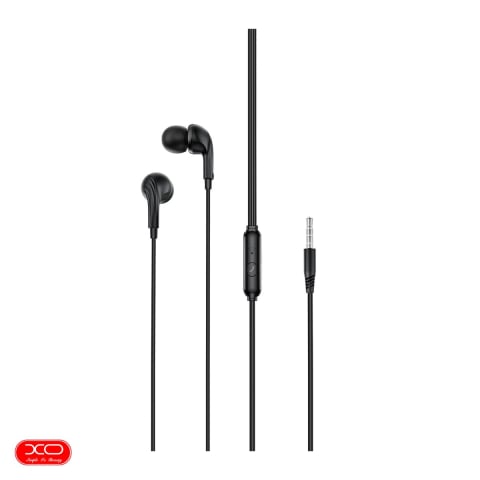 Accesorii IT - Casti XO cu fir EP86 jack 3,5 mm, cablu 1.2m, Negru