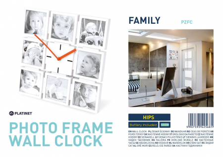 Ceas decorativ de perete PLATINET - Family (33x33x3.5 cm) [3]