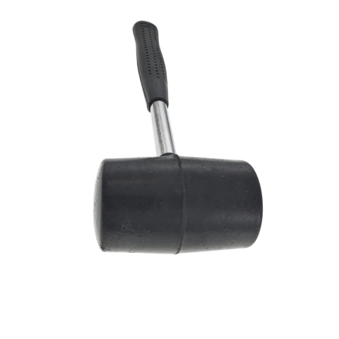 Ciocan de cauciuc negru, 300 g, cu maner metalic izolat, anti-alunecare [3]