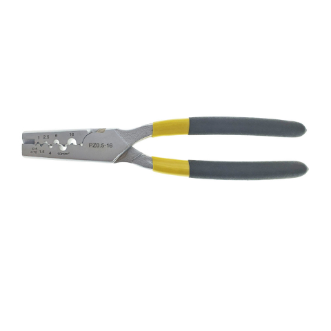 Cleste de sertizare, lungime 220mm, pentru conectori electrici PZ 0.5 - 16mm2 , cu maner izolat [4]