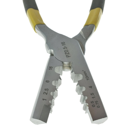 Cleste de sertizare, lungime 220mm, pentru conectori electrici PZ 0.5 - 16mm2 , cu maner izolat [1]