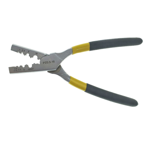 Cleste de sertizare, lungime 220mm, pentru conectori electrici PZ 0.5 - 16mm2 , cu maner izolat [6]