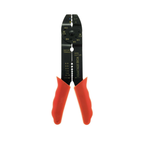 Cleşte pentru dezizolat şi sertizat,FS12846,cu manşon din plastic roşu [4]