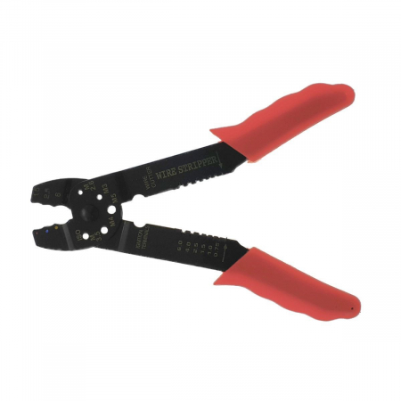 Cleşte pentru dezizolat şi sertizat,FS12846,cu manşon din plastic roşu [2]