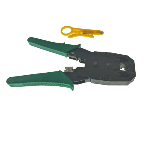 Cleste sertizare mufe RJ45 8p8c , RJ12 6p6c , RJ 11 4p4c , cu cutter fire, pentru cablare internet si telefon [8]