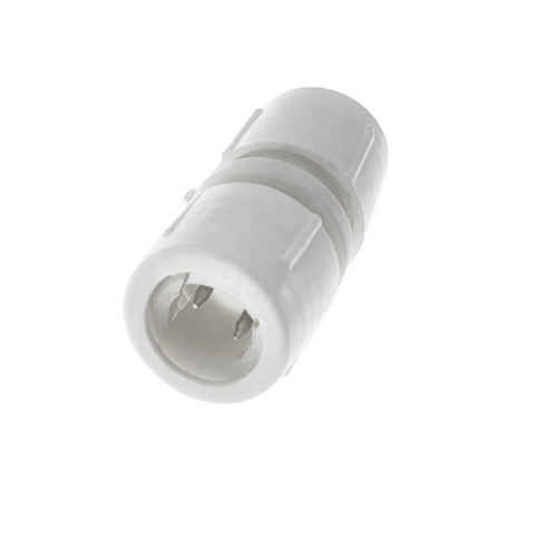 Conector imbinare furtun Led luminos, cu 2 pini, 3 elemente cu filet, din plastic, alb [1]