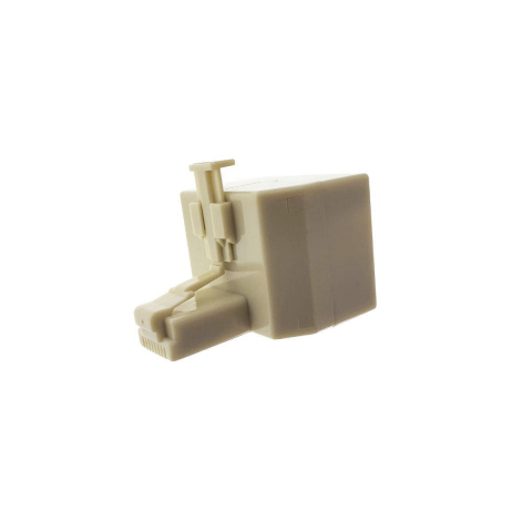 Conector multiplicator retea UTP RJ45 8p8c tata la 2 porturi mama RJ45, bej [1]