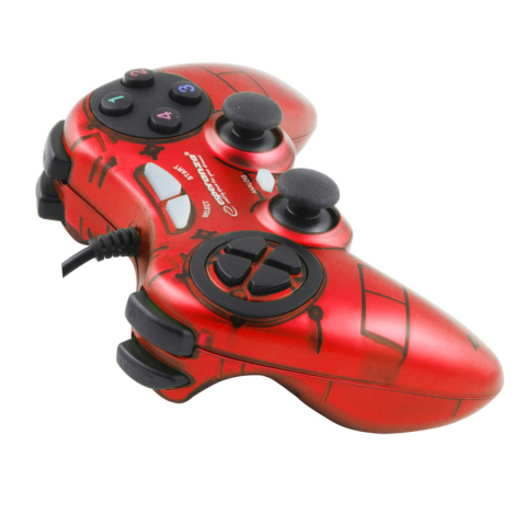 Controller Esperanza EGG105R Fighter, cu vibratii, gamepad PC, rosu [1]