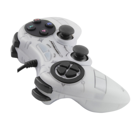 Controller Esperanza EGG105W Fighter, cu vibratii, gamepad PC, alb [1]