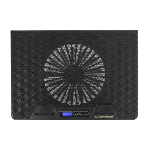 Cooler Laptop Esperanza Alize, iluminare RGB 7 moduri, display LCD, Hub 2 port USB, 5 unghiuri de reglare, negru [9]