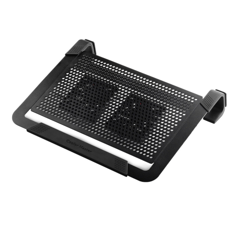 Cooler laptop - Cooler laptop, pana la 17 inch, Cooler Master NotePal U2 Plus, cu 2 ventilatoare reglabile, negru