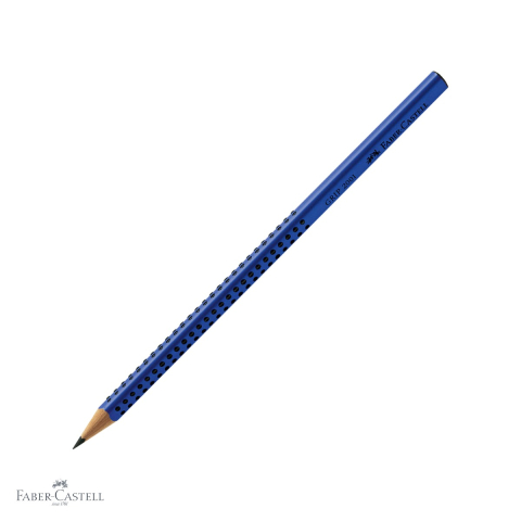 Creioane grafit - Creion grafit Faber-Castell Grip 2001, mina B, forma ergonomica triunghiulara, albastru
