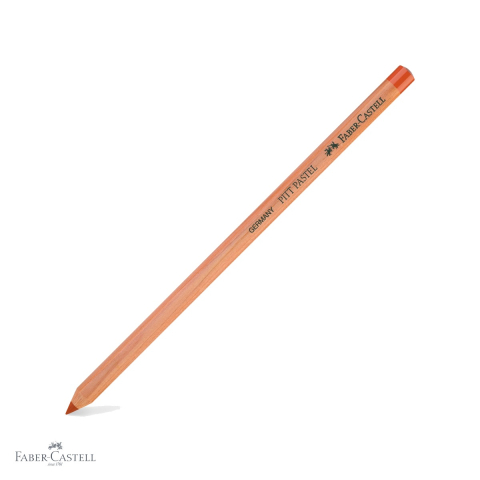 Creioane colorate si carioci - Creion pastel Faber-Castell Pitt, rosu sangvin, pe baza de ulei, pentru detalii fine si contururi