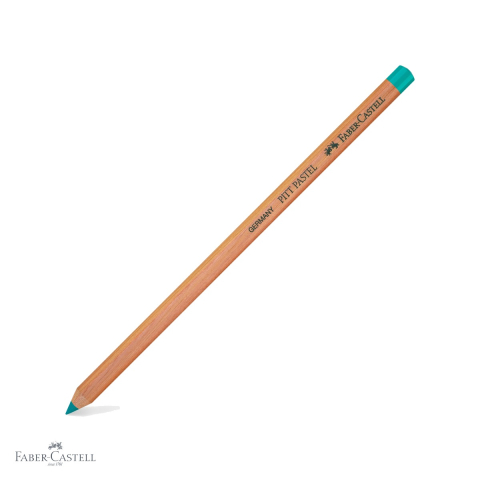 Creioane colorate si carioci - Creion pastel pe baza de ulei Faber-Castell Pitt, verde cobalt, pentru detalii fine si contururi profesionale