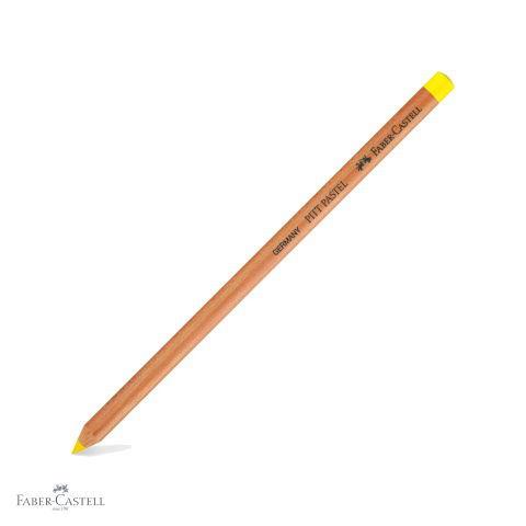 Creioane colorate si carioci - Creion pastel Pitt Faber-Castell, galben crom inchis, pe baza de ulei, pentru detalii fine si contururi