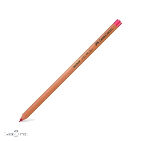 Creioane colorate si carioci - Creion pastel Pitt Faber-Castell, rosu stacojiu, pe baza de ulei, pentru detalii fine si contururi