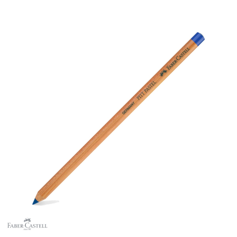 Creioane colorate si carioci - Creion pastel uleios Faber-Castell Pitt, albastru cobalt, pentru contururi si detalii fine