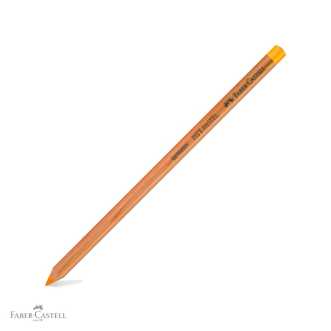 Creioane colorate si carioci - Creion pastel uleios Faber-Castell Pitt Galben Crom Deschis, pigmenti de calitate superioara, pentru detalii fine si contururi