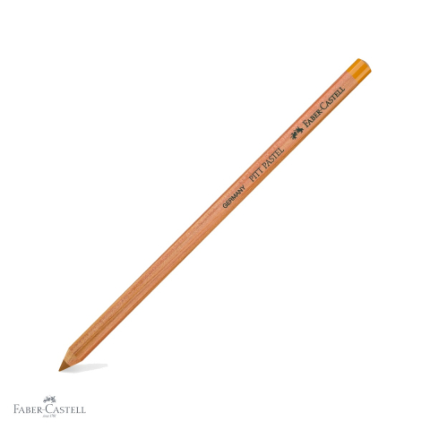 Creioane colorate si carioci - Creion pastel uleios Faber-Castell Pitt, ocru maroniu, pentru contururi si detalii fine artistice