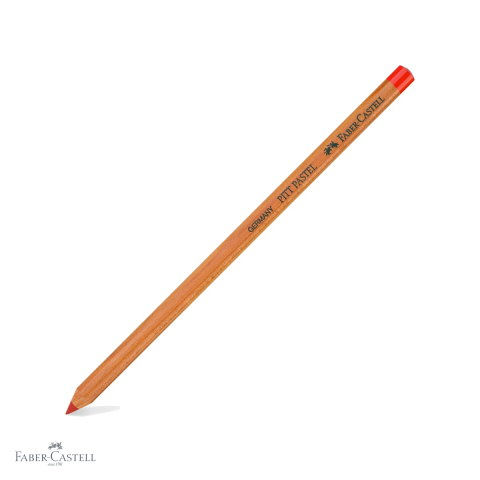 Creioane colorate si carioci - Creion pastel uleios Faber-Castell Pitt, rosu Pompei, pentru detalii fine si contururi artistice