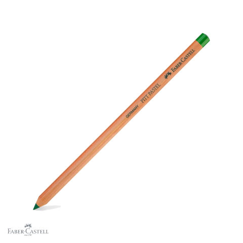 Creioane colorate si carioci - Creion pastel uleios Faber-Castell Pitt, verde pin, pentru contururi si detalii fine