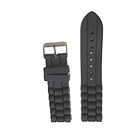 Curea de ceas 01-B18 din silicon negru , 18mm [3]
