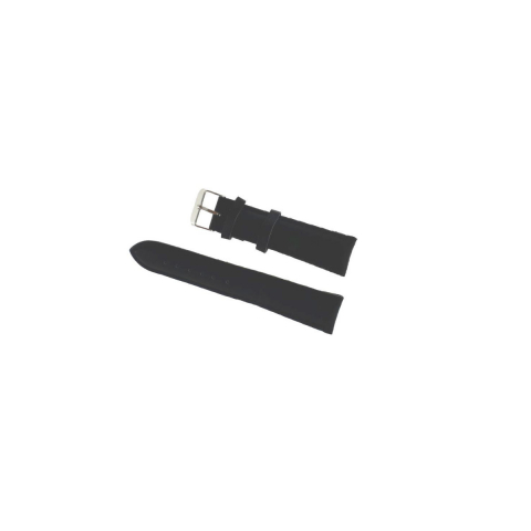 Curea de ceas PB24, piele naturala interior, piele ecologica exterior, neagra, 24mm [1]