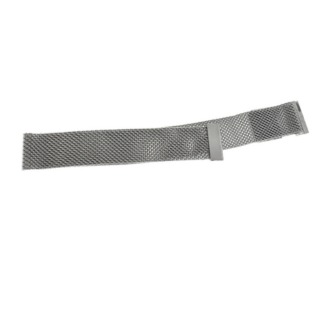 Curea de ceas S-16 tip bratara, din plasa metal, prindere magnetica, argintie, 16mm [3]