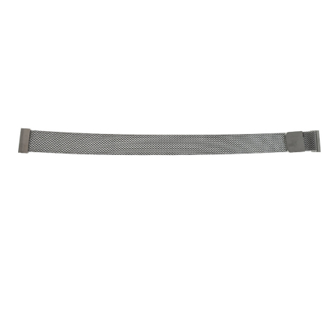 Curea de ceas S-16 tip bratara, din plasa metal, prindere magnetica, argintie, 16mm [5]