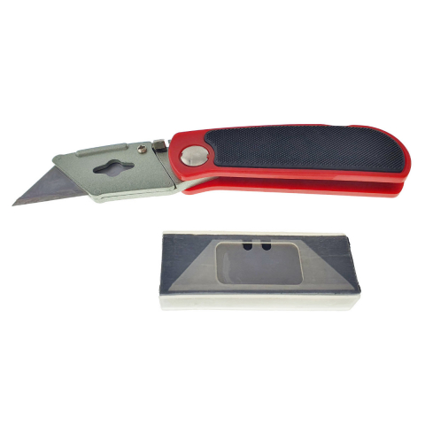 Cutter retractabil cu autoblocare si 5 rezerve, cu agatatoare, 150 x 25 x 20mm [6]