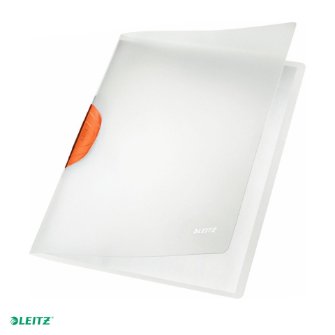 Dosare plastic - Dosar plastic cu clip magic Leitz, A4, portocaliu