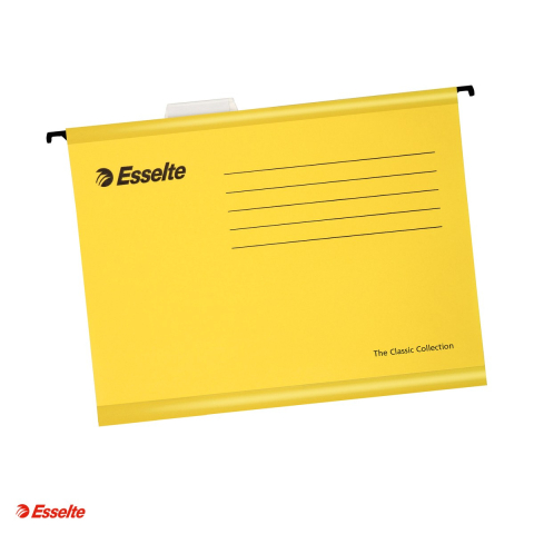 Dosare suspendabile - Dosar suspendabil Esselte Classic, carton, A4, pentru arhivare, galben